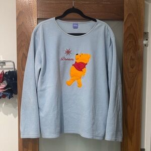 Disney Light Blue Winnie the Pooh Fleece Sweatshirt